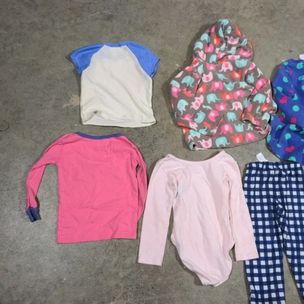 7pc Toddler Baby Girl Clothing Lot 2T 24M Carter's Old Navy Danskin Mixed Brands